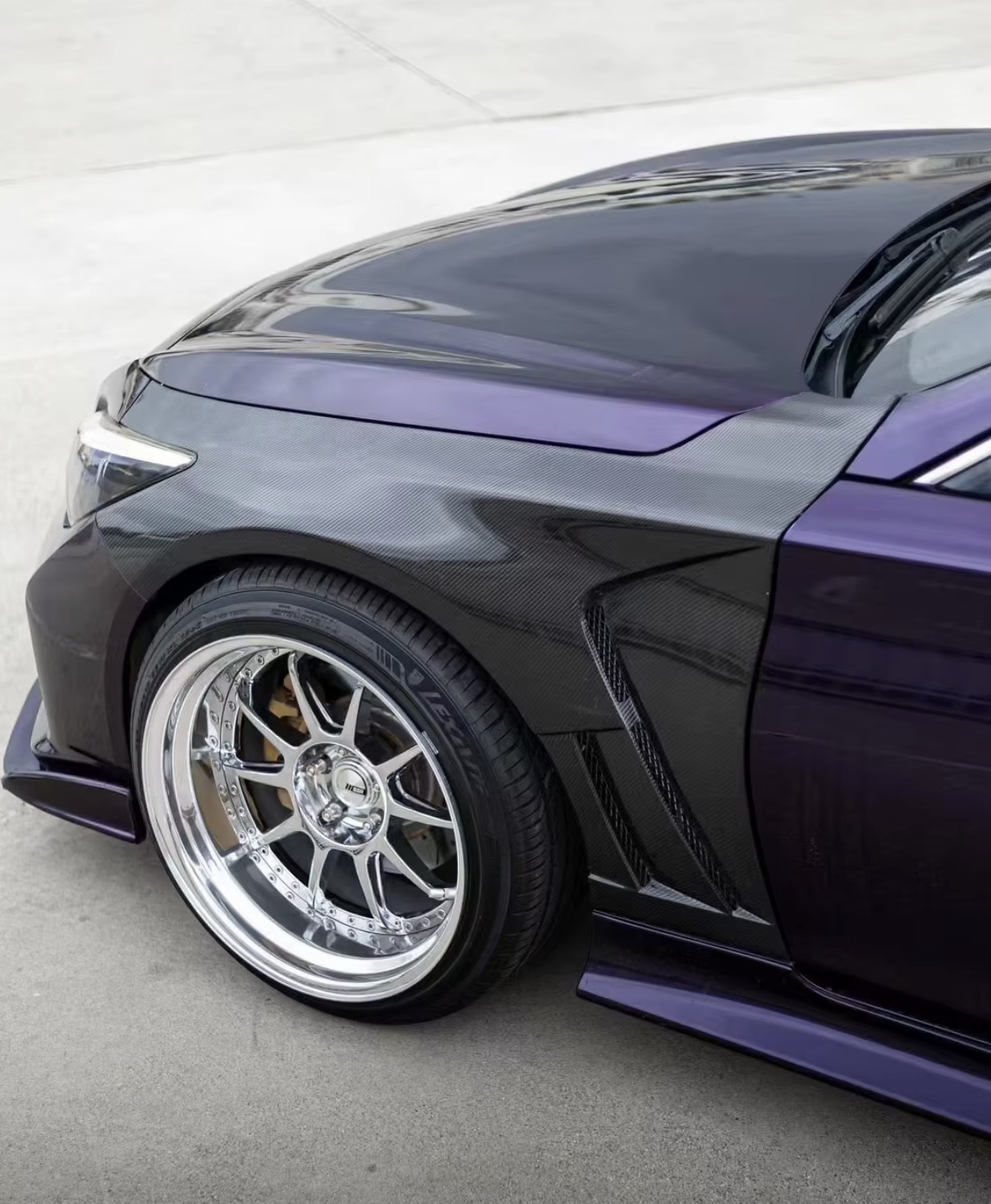 Infiniti Q50 Carbon Fiber Fenders view 2